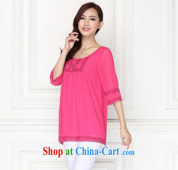 Yet, the larger female loose video thin thick MM replace lace snow woven shirts T-shirt black XXXXXL pictures, price, brand platters! Elections are good character, the national distribution, so why buy now enjoy more preferential! Health