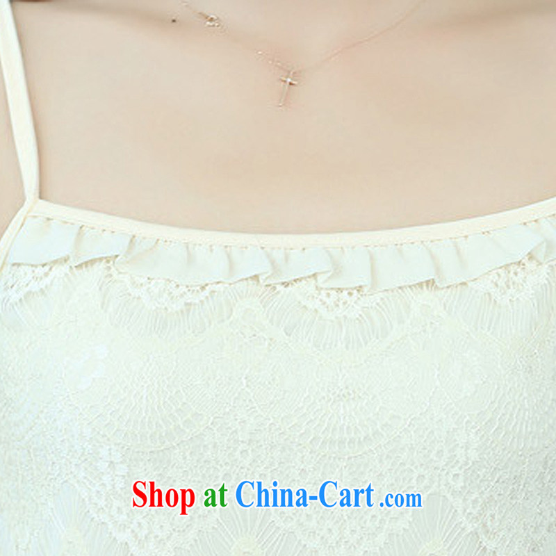 mm thick summer Korean fashion 2015 New, and indeed increase, female video thin 100 ground lace straps T-shirt stretch vest solid shirt T pension 35,004 white 3 XL queen sleeper sofa, Ngai, Advisory Committee, and on-line shopping