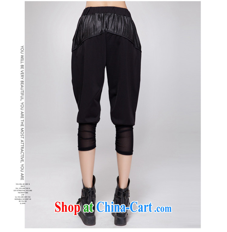 The Gore level in Europe and America, summer mm thick fat girl larger female casual relaxed waist, 7, female trousers black XXXL pictures, price, brand platters! Elections are good character, the national distribution, so why buy now enjoy more preferential! Health