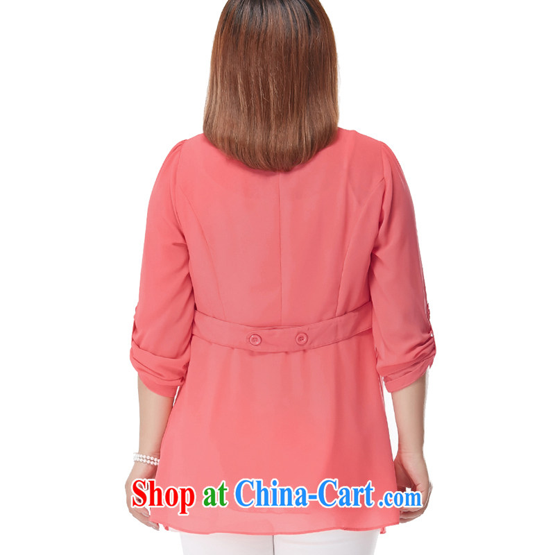 MSSHE XL girls 2015 new summer long, snow-woven shirts sunscreen T-shirt the T-shirt 7012 West red 4 XL, Susan Carroll, Ms Elsie Leung Chow (MSSHE), online shopping