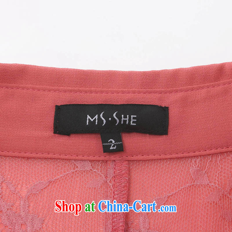 MSSHE XL girls 2015 new summer long, snow-woven shirts sunscreen T-shirt the T-shirt 7012 West red 4 XL, Susan Carroll, Ms Elsie Leung Chow (MSSHE), online shopping