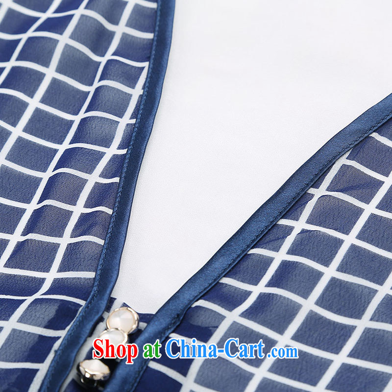 MsShe XL female snow woven shirts 2015 summer new leisure leave of two part beauty, snow woven shirts 7043 blue 6 XL, Susan Carroll, Ms Elsie Leung Chow (MSSHE), online shopping