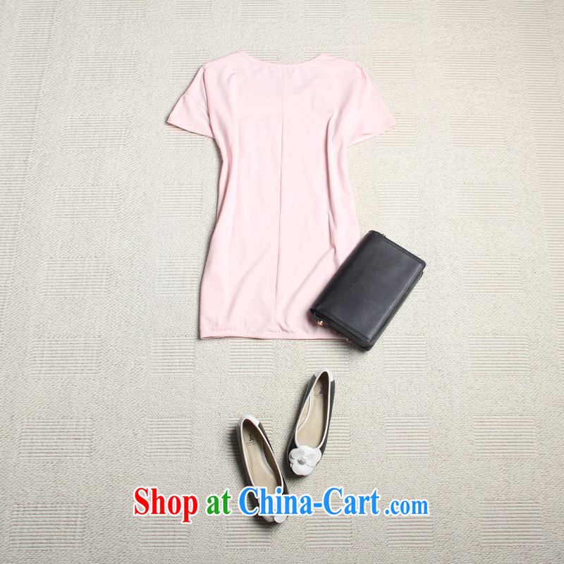 anderson, homemade Korean female sweet summer new 2014 loose short-sleeve girls T-shirt 2174 pink 6 XL codes, Anderson, homemade (Derson Fantasy), online shopping