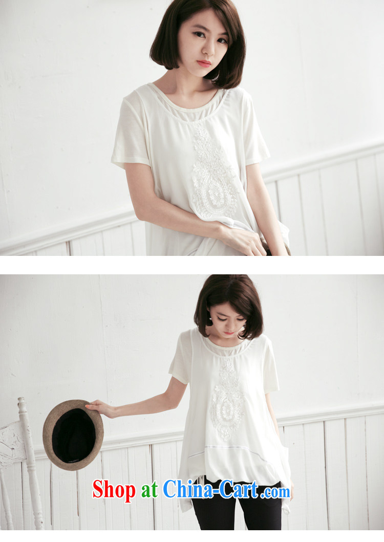 anderson, homemade Korean female sweet summer new, 2014 loose short-sleeve girls T-shirt 2158 white 6 XL code pictures, price, brand platters! Elections are good character, the national distribution, so why buy now enjoy more preferential! Health