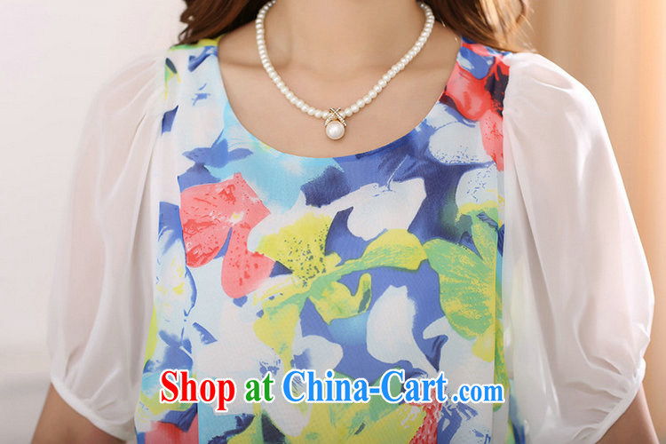 Donald Rumsfeld, the thick MM larger female Korean summer new round-collar short-sleeve breathable cool snow-woven dresses 7040 Blue Wave point 4 XL pictures, price, brand platters! Elections are good character, the national distribution, so why buy now enjoy more preferential! Health