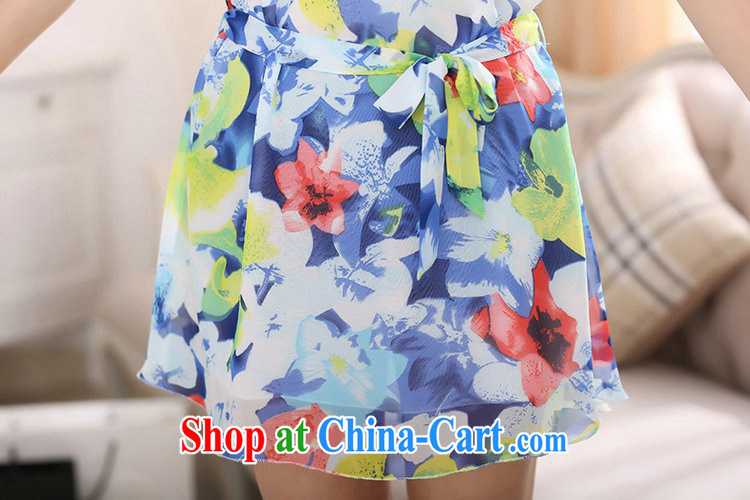 Donald Rumsfeld, the thick MM larger female Korean summer new round-collar short-sleeve breathable cool snow-woven dresses 7040 Blue Wave point 4 XL pictures, price, brand platters! Elections are good character, the national distribution, so why buy now enjoy more preferential! Health