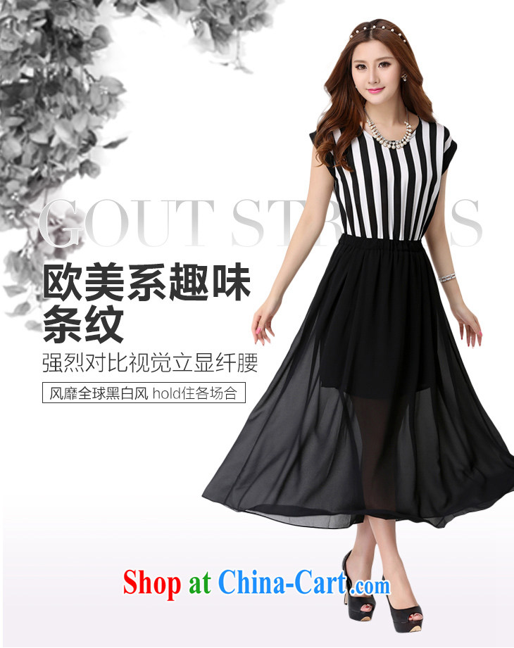 Constitution, colorful XL long skirt classic black-and-white streaks in Europe wind dresses 2015 summer thick sister snow woven stitching softness sleek beauty dress black 5 XL 190 - 210 Jack pictures, price, brand platters! Elections are good character, the national distribution, so why buy now enjoy more preferential! Health