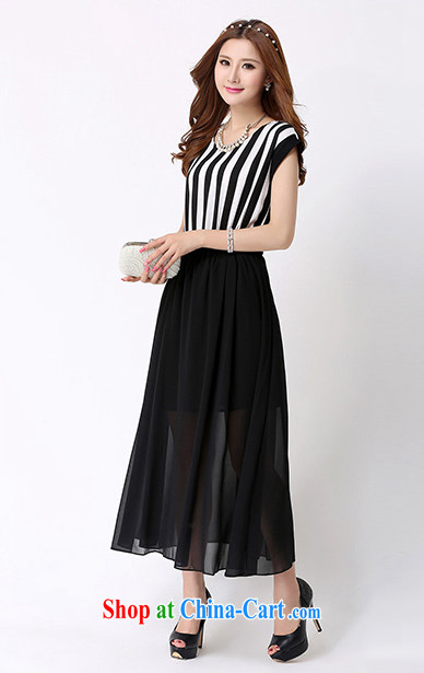 Constitution, colorful XL long skirt classic black-and-white streaks in Europe wind dresses 2015 summer thick sister snow woven stitching softness sleek beauty dress black 5 XL 190 - 210 Jack pictures, price, brand platters! Elections are good character, the national distribution, so why buy now enjoy more preferential! Health