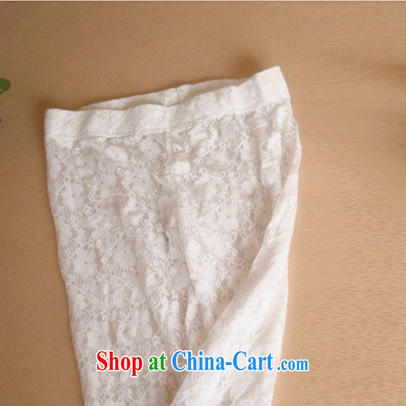 Surplus may 2014 new summer larger women lace solid pants 7 Ms. pants thick mm video thin tether hushing pant legs xxxxl white XXXL - factory direct, surplus, and, on-line shopping