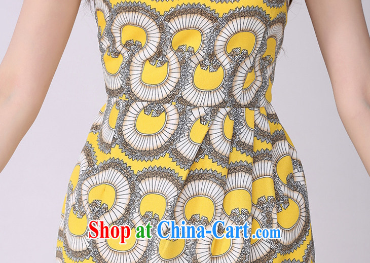 Constitution, colorful XL girls dresses summer 2015 OL stamp beauty dress mm thick-waist graphics thin package and thick sister A field skirt yellow XXXL pictures, price, brand platters! Elections are good character, the national distribution, so why buy now enjoy more preferential! Health