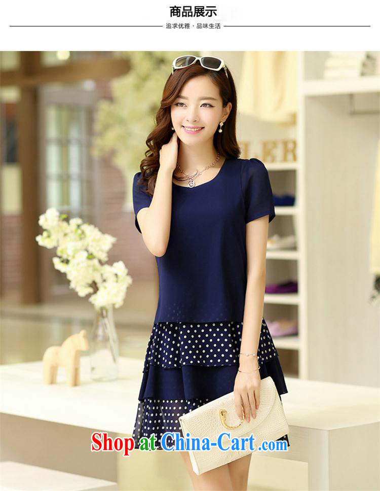 Smile love 2015 summer new, larger female false Two Sweet Dot snow woven dresses 8091 black XXXXL pictures, price, brand platters! Elections are good character, the national distribution, so why buy now enjoy more preferential! Health