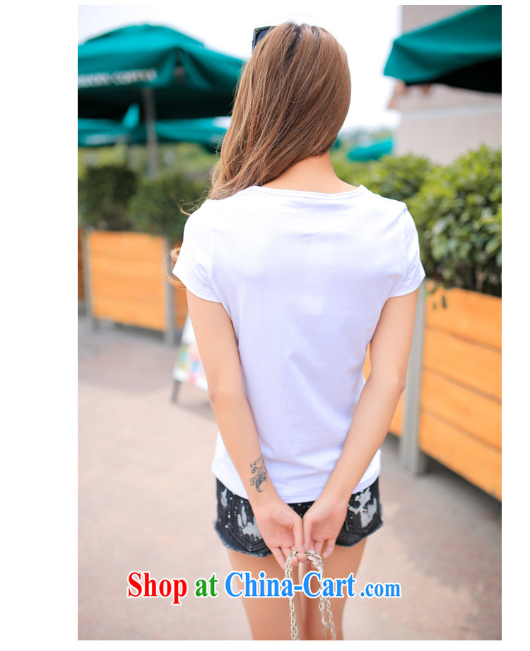 Solabe/the Addis Ababa new summer Korean female short-sleeve shirt T female beauty graphics thin large, cotton T-shirt stretch T pension 617 black 3 XL pictures, price, brand platters! Elections are good character, the national distribution, so why buy now enjoy more preferential! Health