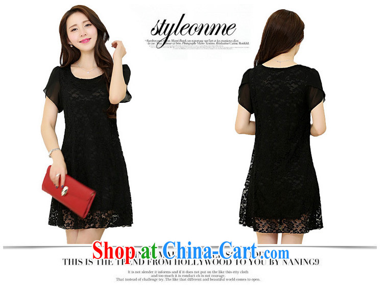 surplus to thick mm summer 2014 the code dress dress loose lace dresses short sleeve XL Black-out meat and solid skirt xxxxl black other size, please contact Customer Service pictures, price, brand platters! Elections are good character, the national distribution, so why buy now enjoy more preferential! Health