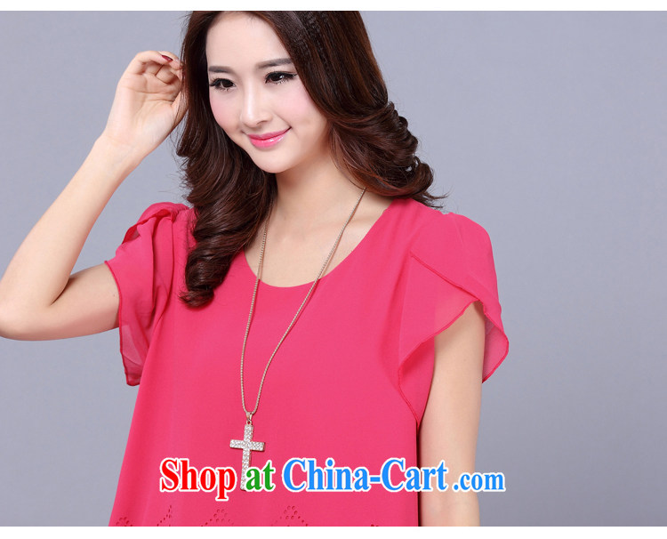 Morning would be summer 2015 is indeed the increase, female new Korean fashion style laser flower press hem snow woven shirts female solid T-shirt T shirt red code 4 XL pictures, price, brand platters! Elections are good character, the national distribution, so why buy now enjoy more preferential! Health