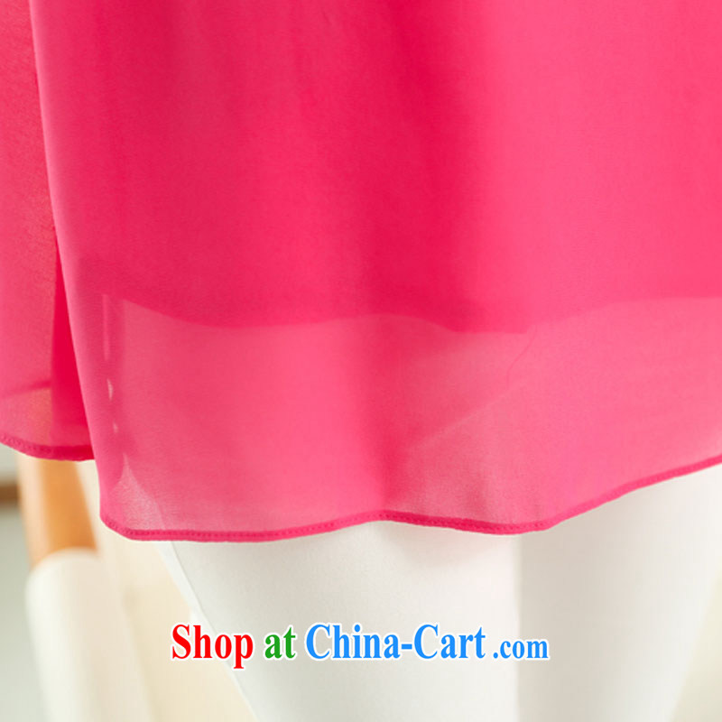 Morning would be 2015 summer New, and indeed increase, female wave point embroidered snow-woven shirts T-shirt loose video thin bat sleeves snow woven shirts T shirts of red code 5 XL, morning, and, shopping on the Internet