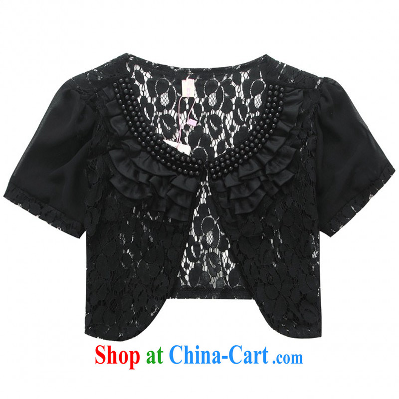 The delivery package as soon as possible the 2014 summer fashion ladies' fine nails Pearl wedding shawl 100 ground strap dress, shoulder, coat Openwork lace larger shawl white 4XL, land is still the garment, shopping on the Internet