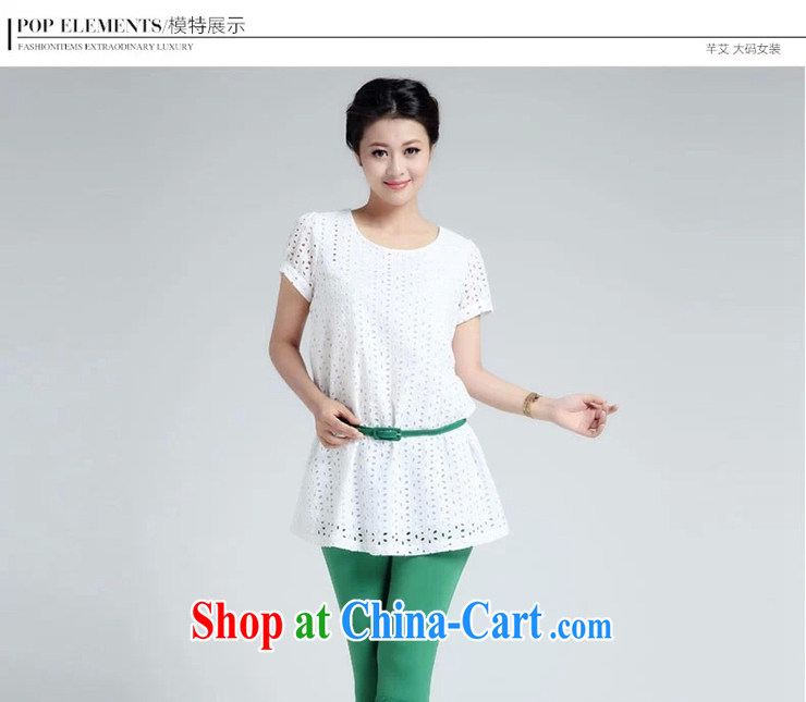 The Constitution the hypertrophy, female thick mm summer new 2015 graphics gaunt-style short-sleeved dresses 1293 white 108/3 XL pictures, price, brand platters! Elections are good character, the national distribution, so why buy now enjoy more preferential! Health