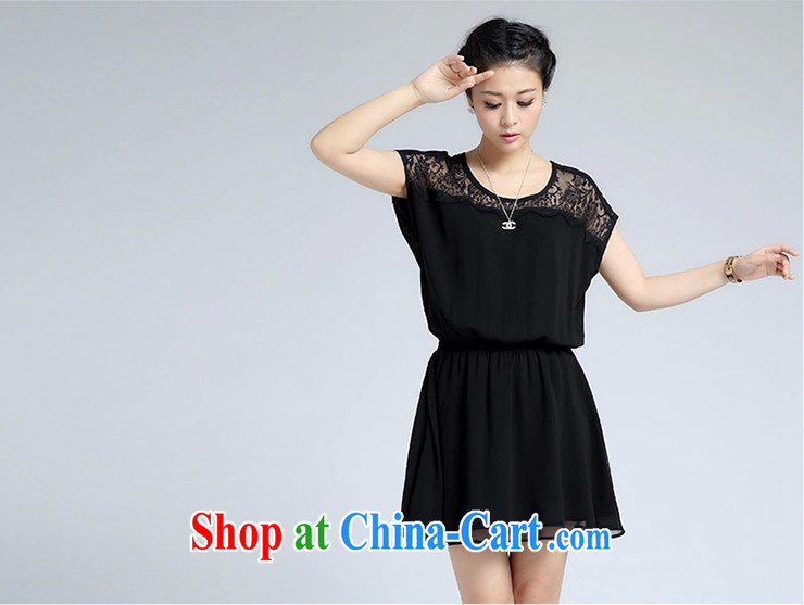 Constitution the XL women 2015 spring and summer new lace stitching solid color beauty graphics thin dress 1323 black 99/2 XL pictures, price, brand platters! Elections are good character, the national distribution, so why buy now enjoy more preferential! Health
