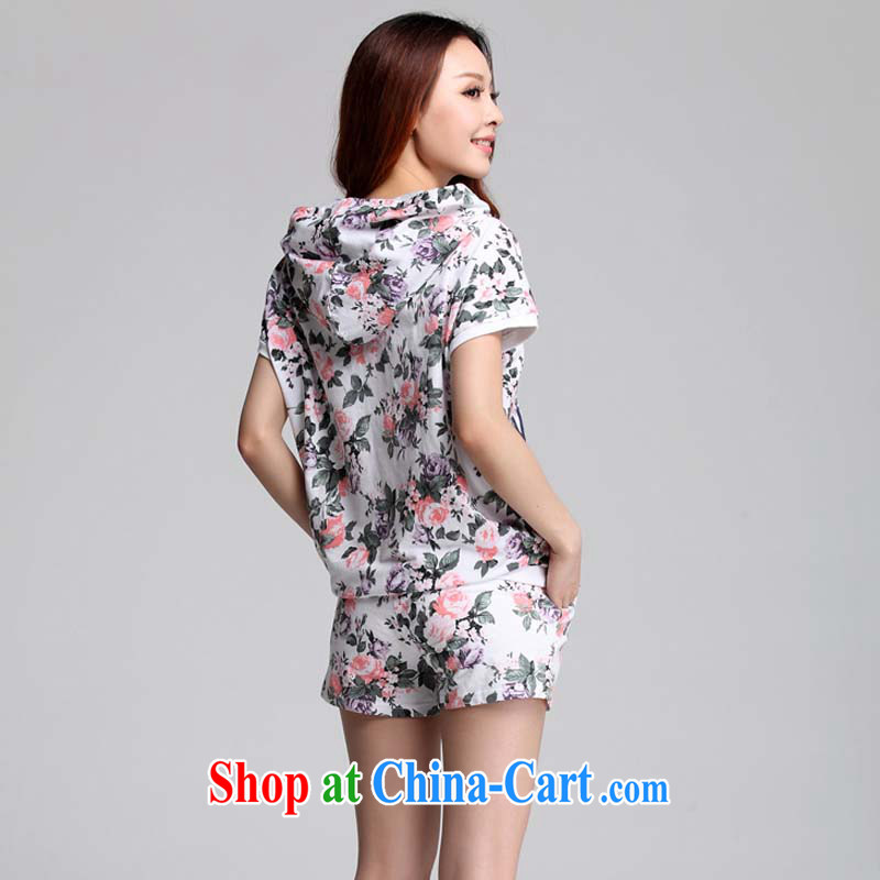 Loved new summer Korean fashion and indeed increase, female package loose uniforms two-piece 3559 white XXXL, loved (Tanai), shopping on the Internet