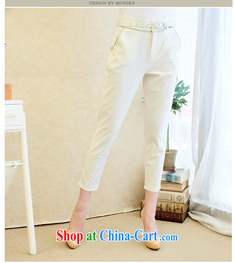 Moses Veronica larger women 2014 new 7 pants thick sister graphics thin cotton the commuter stretch edges castor pants white XXXL pictures, price, brand platters! Elections are good character, the national distribution, so why buy now enjoy more preferential! Health