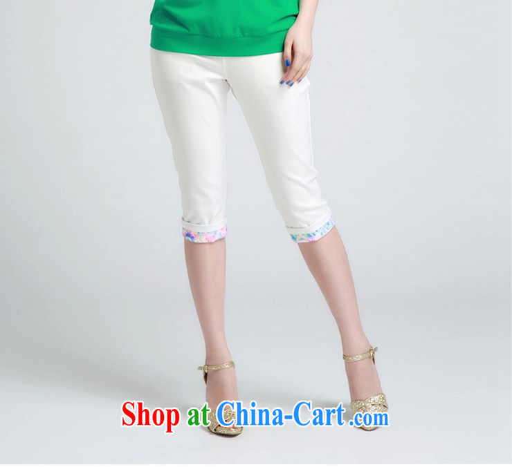 Constitution the XL women 2015 spring and summer with new beauty video thin floral stitching pants 5 pants 1399 white 34 pictures, price, brand platters! Elections are good character, the national distribution, so why buy now enjoy more preferential! Health