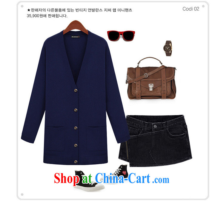 The Qi Qi 2015 spring new products in Europe and America, the Women in long, cultivating knitted shirts girls cardigan jacket ZZS 1058 dark blue 5 XL pictures, price, brand platters! Elections are good character, the national distribution, so why buy now enjoy more preferential! Health