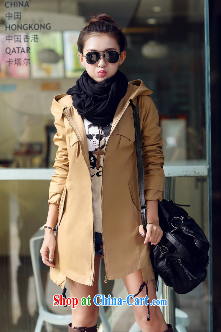The US, in 2014 the new spring loaded the Code women Beauty Fashion style thick sister, long women wind jacket MY 88,762 khaki XXXL pictures, price, brand platters! Elections are good character, the national distribution, so why buy now enjoy more preferential! Health