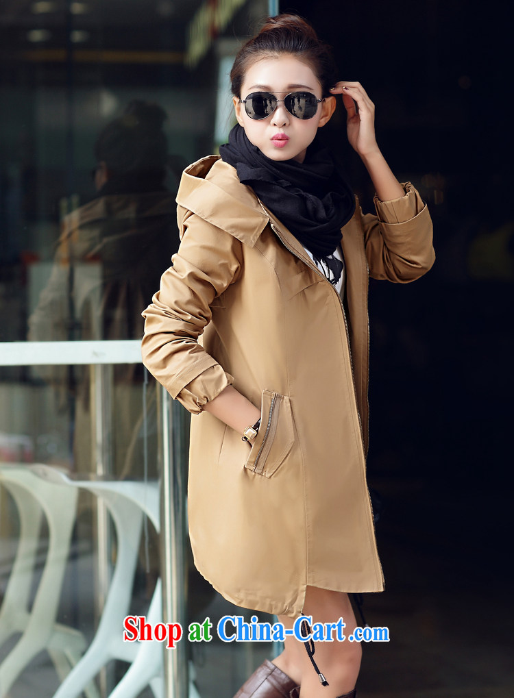 The US, in 2014 the new spring loaded the Code women Beauty Fashion style thick sister, long women wind jacket MY 88,762 khaki XXXL pictures, price, brand platters! Elections are good character, the national distribution, so why buy now enjoy more preferential! Health