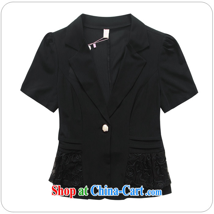Constitution, new 2015 Korean fashion OL links, lapel, tie the yarn Air Conditioning T-shirts summer ground 100 mm thick XL small jacket career small suit black large XL 3 160 - 180 Jack pictures, price, brand platters! Elections are good character, the national distribution, so why buy now enjoy more preferential! Health