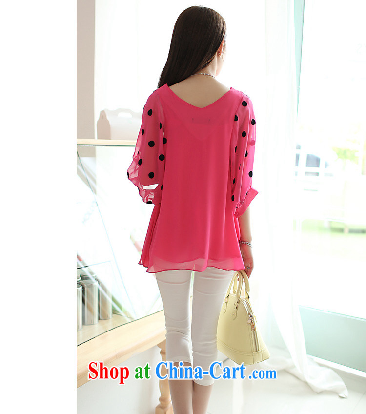 Scratches are present on the 2015 Korean king, female new bat T-shirt snow woven embroidery large, loose T-shirt 7 cuff stylish wave point V ares for snow woven shirts rose red 5 XL pictures, price, brand platters! Elections are good character, the national distribution, so why buy now enjoy more preferential! Health