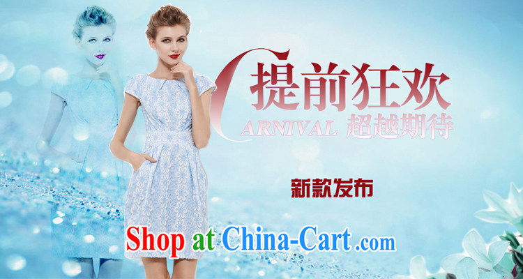 2014 Tomnrabbit new Europe and indeed the XL female lace floral dress thick sister summer B 14 244 light blue XXXXL pictures, price, brand platters! Elections are good character, the national distribution, so why buy now enjoy more preferential! Health