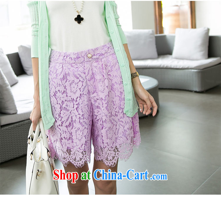 The honey beauty larger female thick MM sweet summer lace high waist graphics thin loose 5 pants, pants shorts women of 9009 red XXXXL pictures, price, brand platters! Elections are good character, the national distribution, so why buy now enjoy more preferential! Health