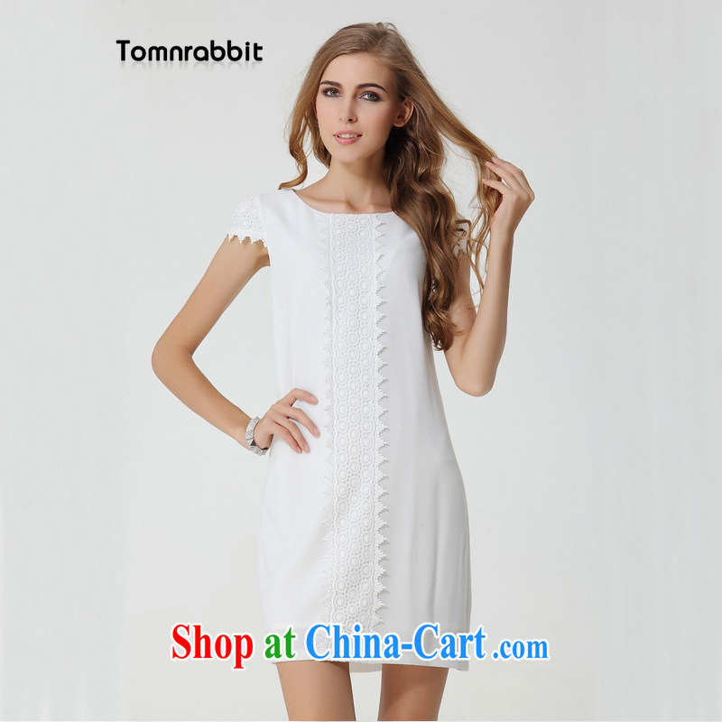 2014 Tomnrabbit new Europe and indeed the XL women dress thick sister summer B 14 211 red XXXL, Tomnrabbit, shopping on the Internet