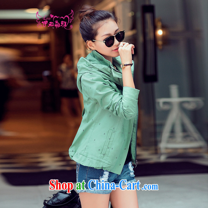 The Ju-Yee Nga and indeed increase 2014 new autumn and replace the Code women jacket RY 890,765 light blue XXXL