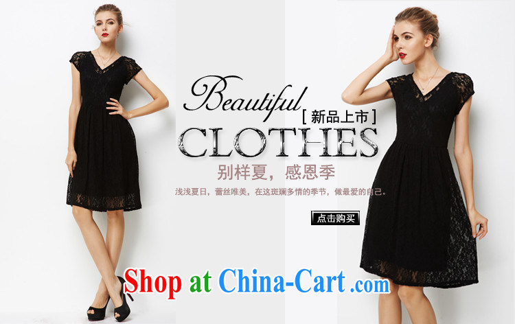 American and European lace larger female dresses black XXXL pictures, price, brand platters! Elections are good character, the national distribution, so why buy now enjoy more preferential! Health