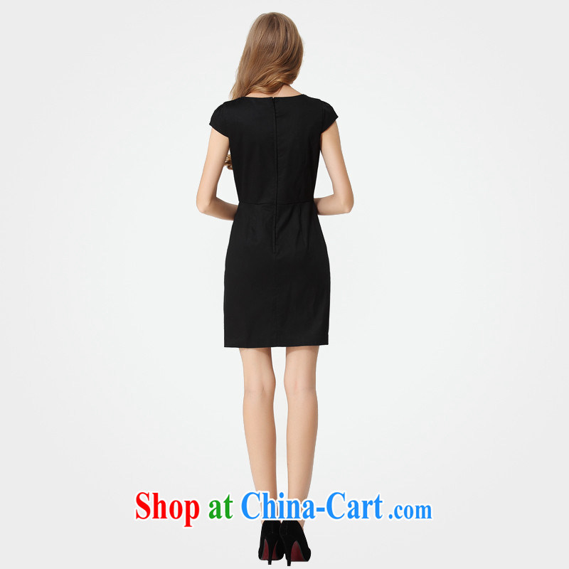 Cotton silk graphics thin dresses black XXXL, Tomnrabbit, shopping on the Internet