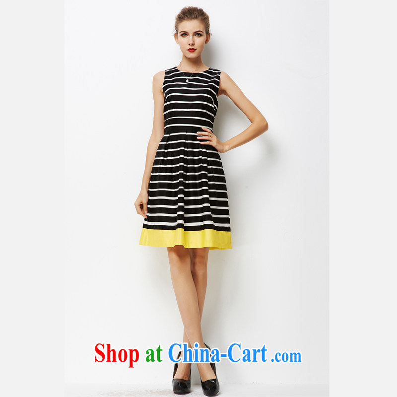 A sleeveless striped beauty large skirt white XXXL, Tomnrabbit, shopping on the Internet