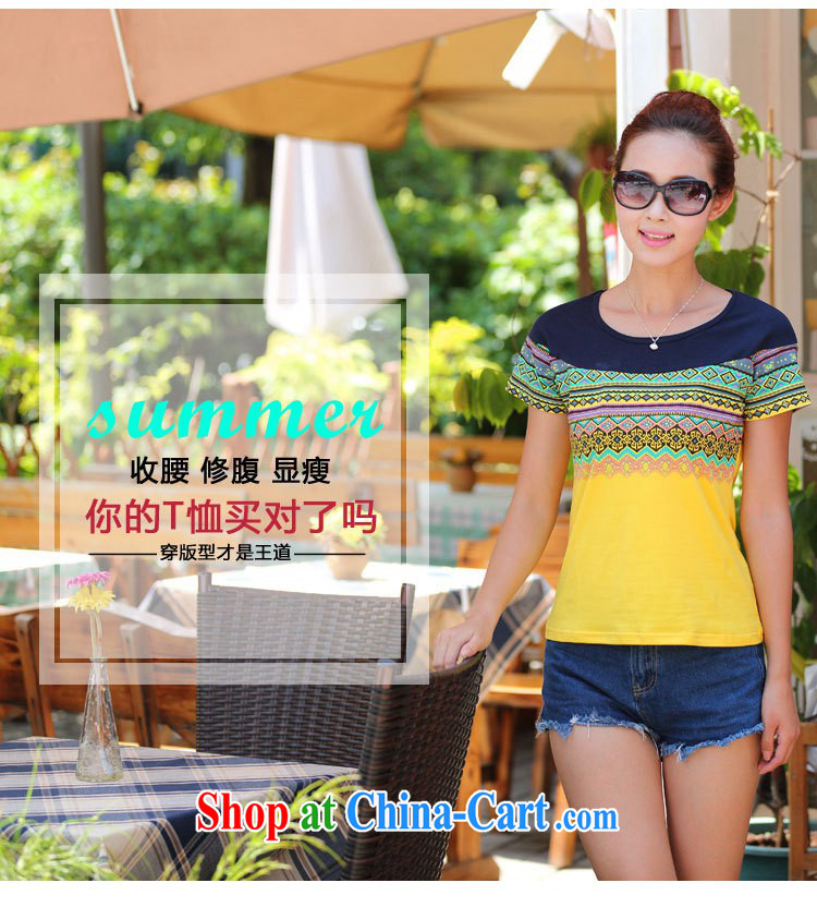 Szili Clinton's large, female T-shirts 2015 summer new thick MM graphics thin stamp 100 on T-shirt girls the fat increase ethnic wind personalized stamp duty of Korea Red 4 XL pictures, price, brand platters! Elections are good character, the national distribution, so why buy now enjoy more preferential! Health