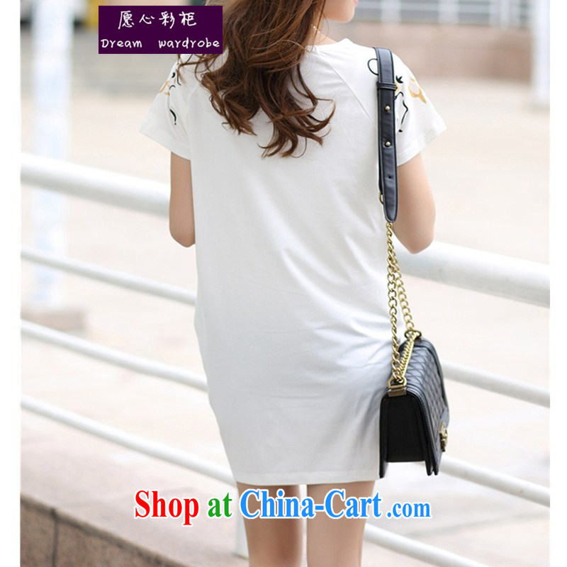 would like to heart Color cabinet 2014 pregnant women with summer Korean version in the mirror the Stamp Duty pregnant women T-shirt short-sleeved pregnant women T pension maximum code women by 6772 white L, would like to heart colored cabinets, larger women, online shopping