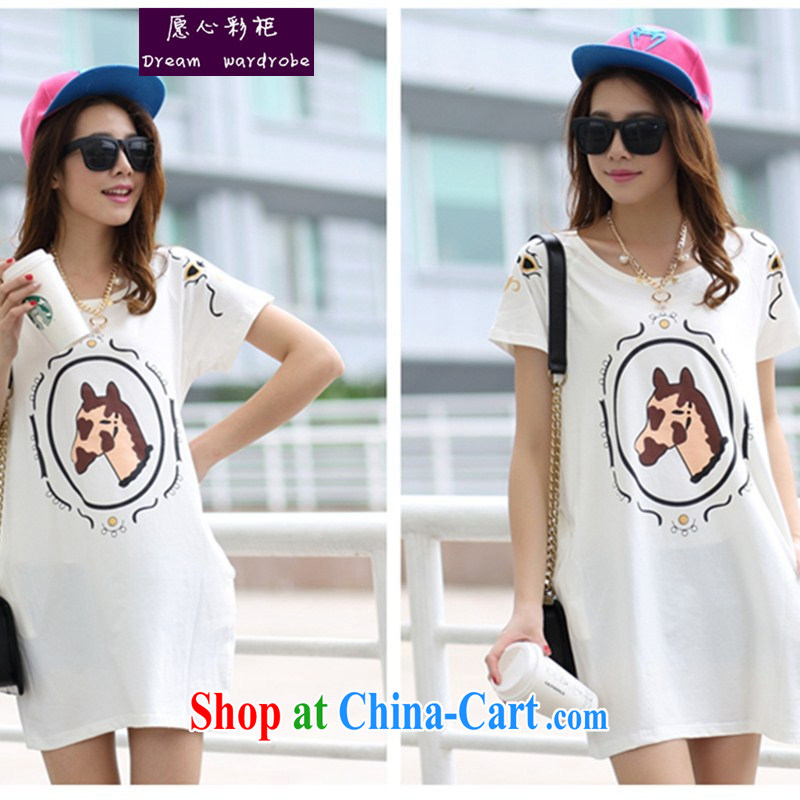 would like to heart Color cabinet 2014 pregnant women with summer Korean version in the mirror the Stamp Duty pregnant women T-shirt short-sleeved pregnant women T pension maximum code women by 6772 white L, would like to heart colored cabinets, larger women, online shopping
