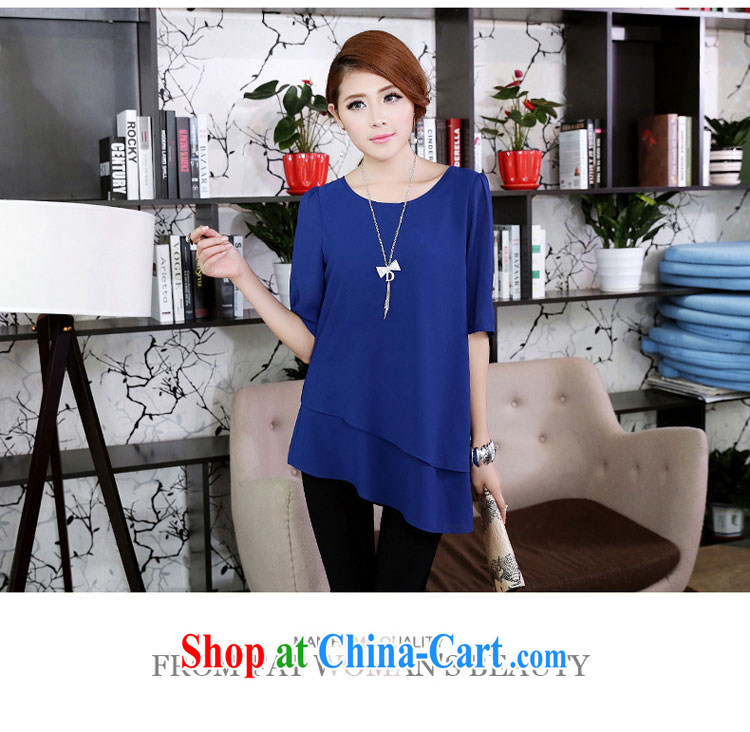 Ink marks on 2015 mm and indeed increase, female autumn new Korean bubble cuff video thin ice woven shirts bevelled edge, with sleeves in cultivating snow woven shirt blue 5 XL pictures, price, brand platters! Elections are good character, the national distribution, so why buy now enjoy more preferential! Health