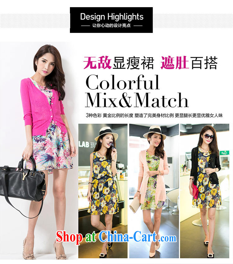 The honey in Europe and enjoy the thick mm larger female summer round-collar sleeveless video thin black suit poverty snow woven dresses women 9014 pink, XXL pictures, price, brand platters! Elections are good character, the national distribution, so why buy now enjoy more preferential! Health