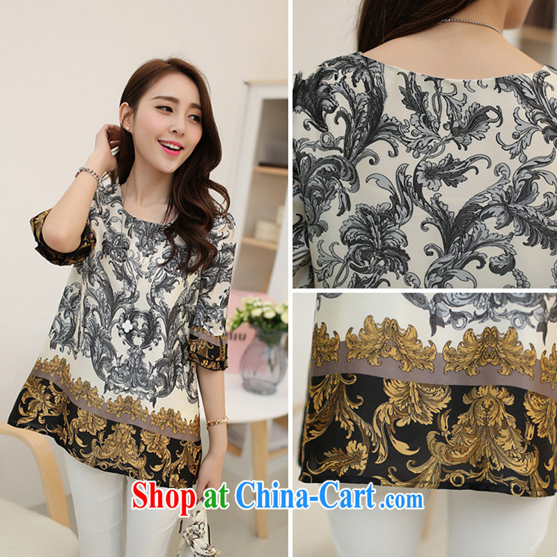 Vincent van Gogh, The 2015 summer and fall with new, Retro Palace stamp duty in snow cuff woven shirts T shirts female picture color XL, Van Gogh Lin, and shopping on the Internet
