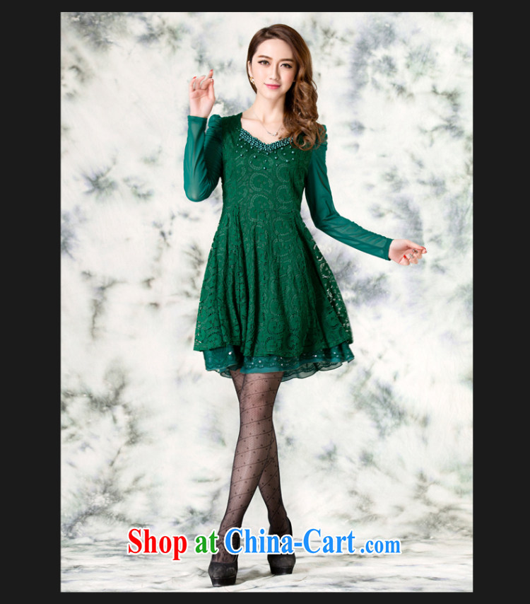 City, 2014 the Code women mm thick with autumn Palace style nails Pearl lace hook take the code long-sleeved dresses red 2 XL pictures, price, brand platters! Elections are good character, the national distribution, so why buy now enjoy more preferential! Health