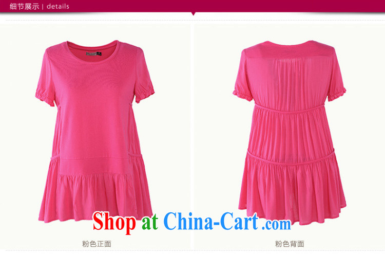Slim, Mr Big, female 2014 summer new thick mm stylish solid color wrinkled, with cultivating T pension 4772 pink M pictures, price, brand platters! Elections are good character, the national distribution, so why buy now enjoy more preferential! Health