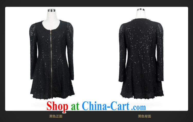 City, 2014 the Code women mm thick load fall dresses style graphics thin Korean thick sister dresses black XL pictures, price, brand platters! Elections are good character, the national distribution, so why buy now enjoy more preferential! Health