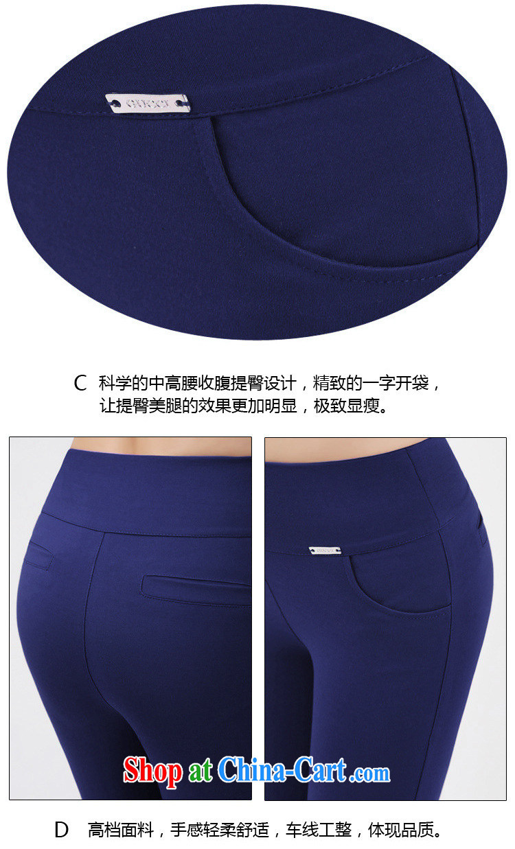 Cheuk-yan Yi Lai Ying 2015 spring new high-stretch the code pants beauty video gaunt waist-solid color trousers YGD 118 black 3 XL pictures, price, brand platters! Elections are good character, the national distribution, so why buy now enjoy more preferential! Health