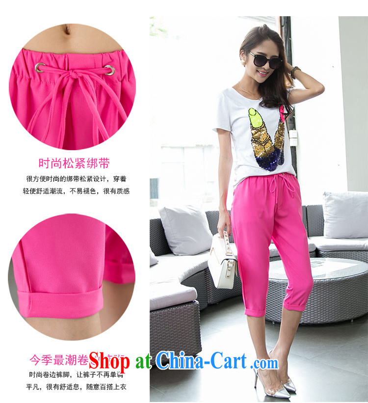 The honey and diverse summer new Europe and North America, the Code women with elasticated waist, with a casual relaxed snow 7 woven pants women 9013 black XXXXL pictures, price, brand platters! Elections are good character, the national distribution, so why buy now enjoy more preferential! Health