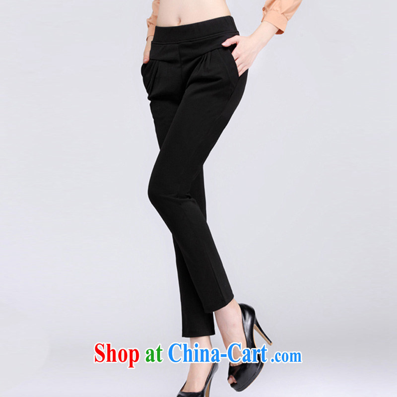 The rate of fall 2014 New, and indeed increase, thick MM commuter cultivation, trouser press the code quality female trousers casual women pants 8835 black XXXL, grid, (SIGLENA), and, on-line shopping