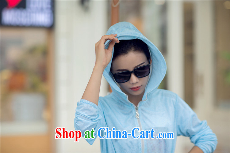 2015 summer XL thick mm female Korean Beauty graphics thin thick MM cap sunscreen clothing, jacket blue XXXXL pictures, price, brand platters! Elections are good character, the national distribution, so why buy now enjoy more preferential! Health